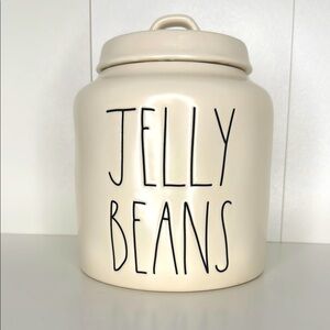 Rae Dunn Ceramic Jelly Beans Easter Cookie Candy Jar NWT